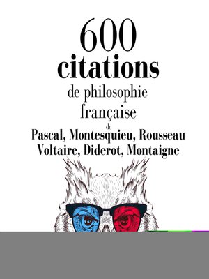 cover image of 600 citations de philosophie française